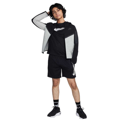 Black-White - Pack Shot - Nike Childrens-Kids Big Logo T-Shirt
