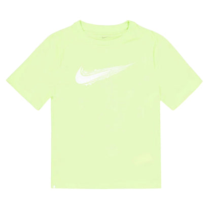 Light Lemon Twist - Front - Nike Childrens-Kids Big Logo T-Shirt