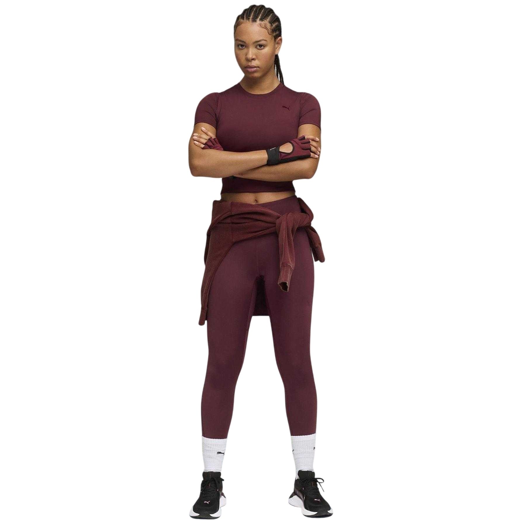 Ruby Red - Pack Shot - Puma Womens-Ladies Performance Short-Sleeved Gym Top