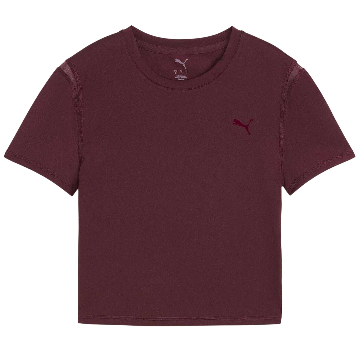 Ruby Red - Front - Puma Womens-Ladies Performance Short-Sleeved Gym Top