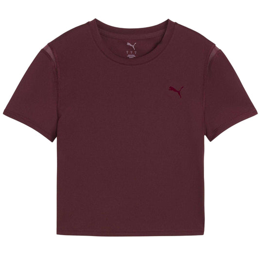 Ruby Red - Front - Puma Womens-Ladies Performance Short-Sleeved Gym Top