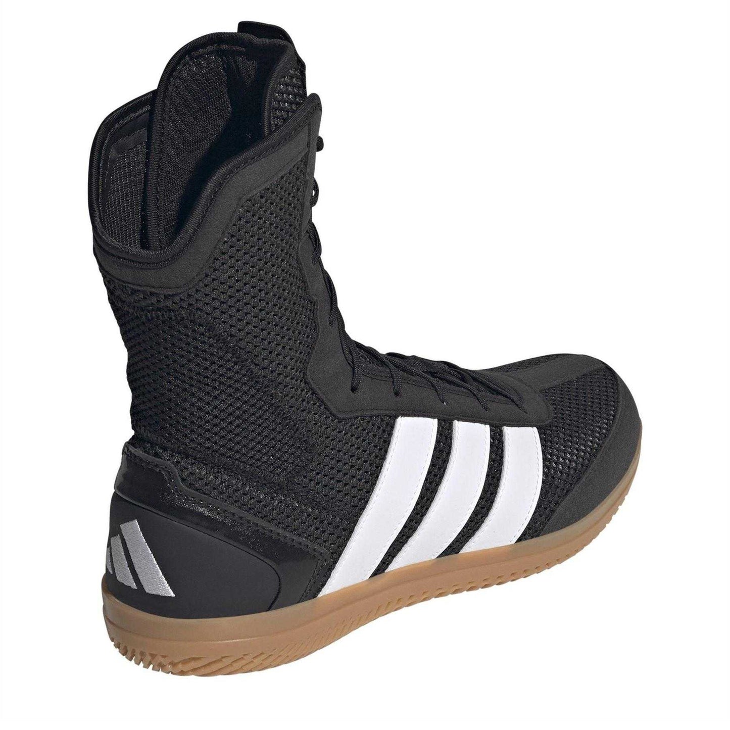 Black-White - Back - Adidas Mens Hog Wide Boxing Boots