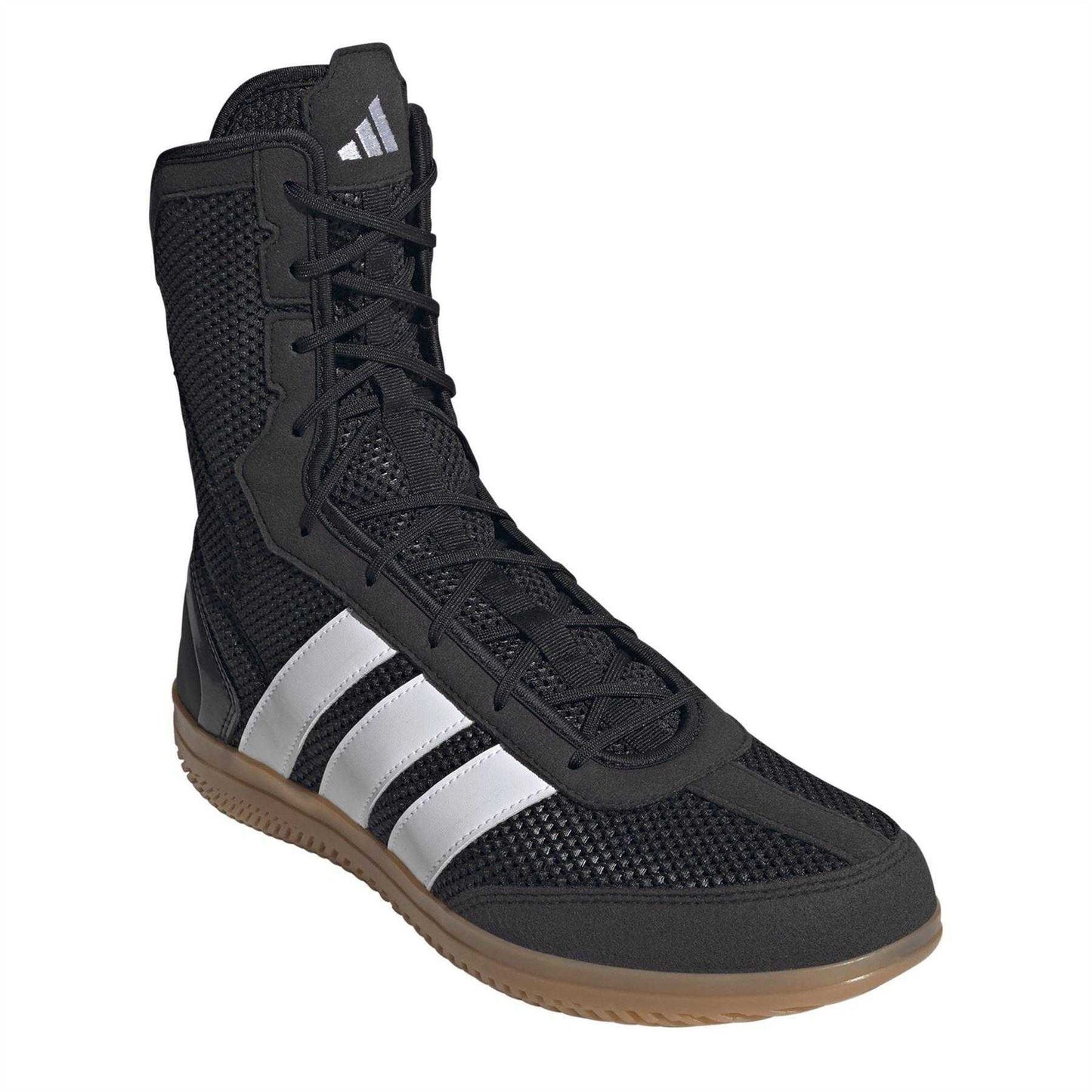Black-White - Pack Shot - Adidas Mens Hog Wide Boxing Boots