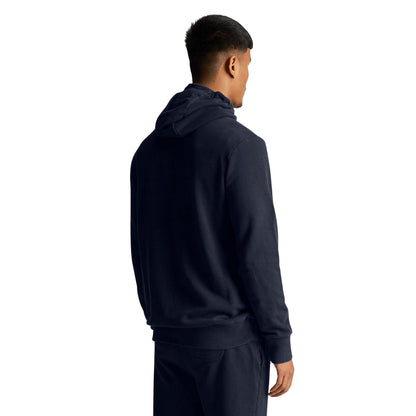Navy-Orange - Side - Lyle & Scott Mens Script Embroidered Jogging Bottoms