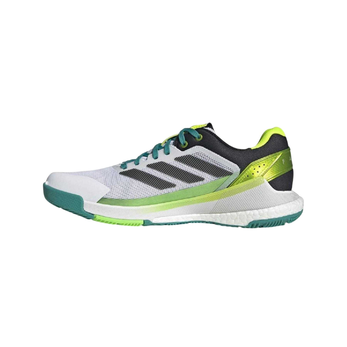 White-Core Black-Burst - Back - Adidas Mens Crazyquick Padel Shoes