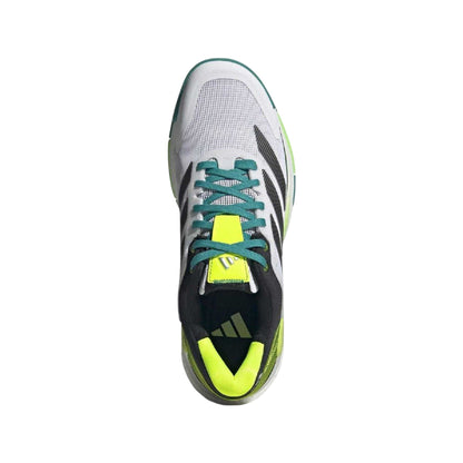 White-Core Black-Burst - Side - Adidas Mens Crazyquick Padel Shoes