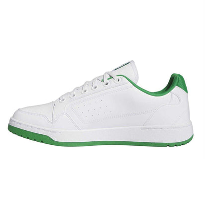White - Side - Adidas Childrens-Kids Ny 90 Canvas Trainers