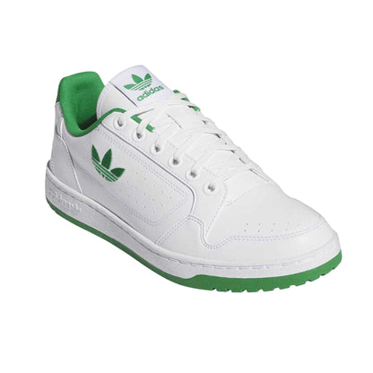White - Pack Shot - Adidas Childrens-Kids Ny 90 Canvas Trainers