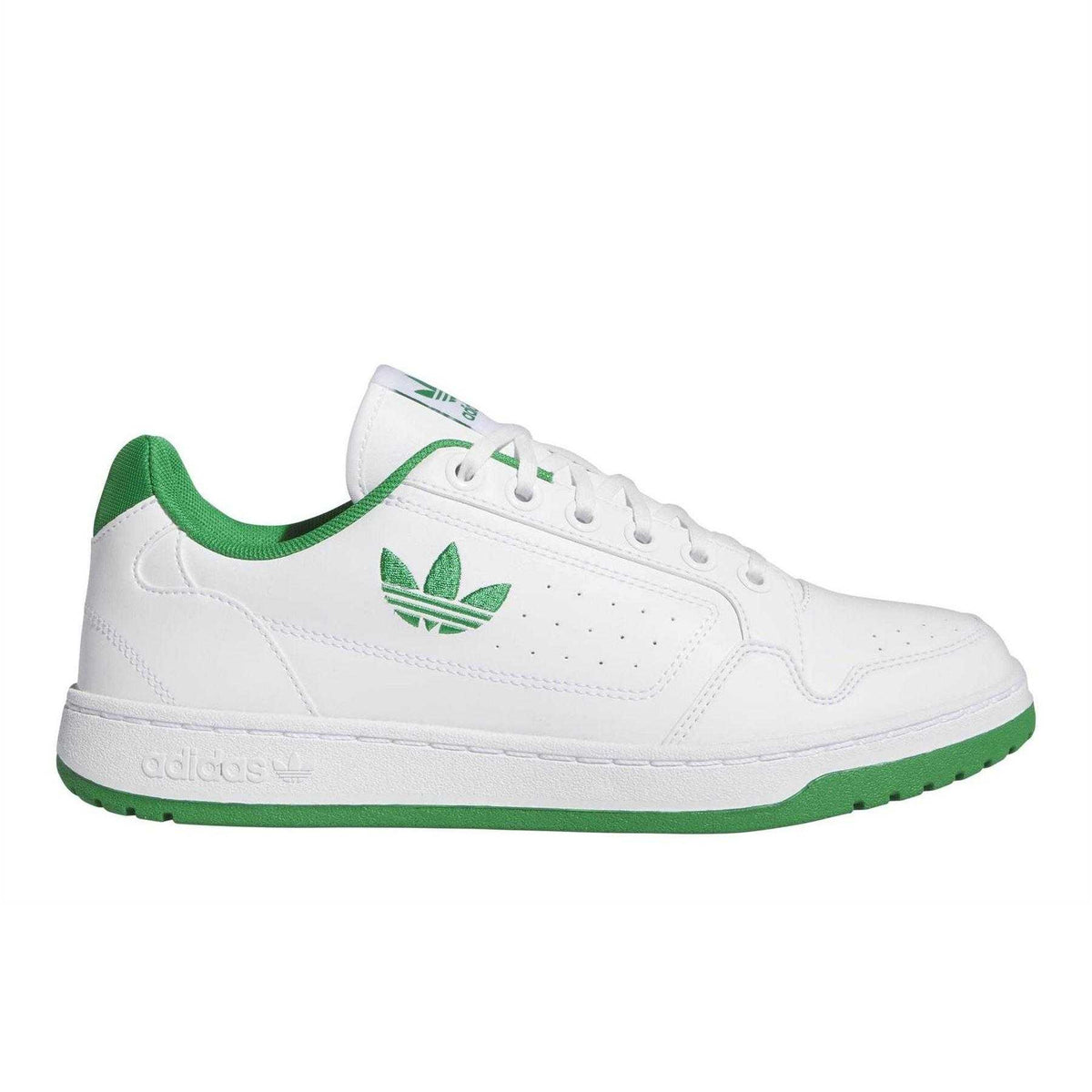White - Front - Adidas Childrens-Kids Ny 90 Canvas Trainers