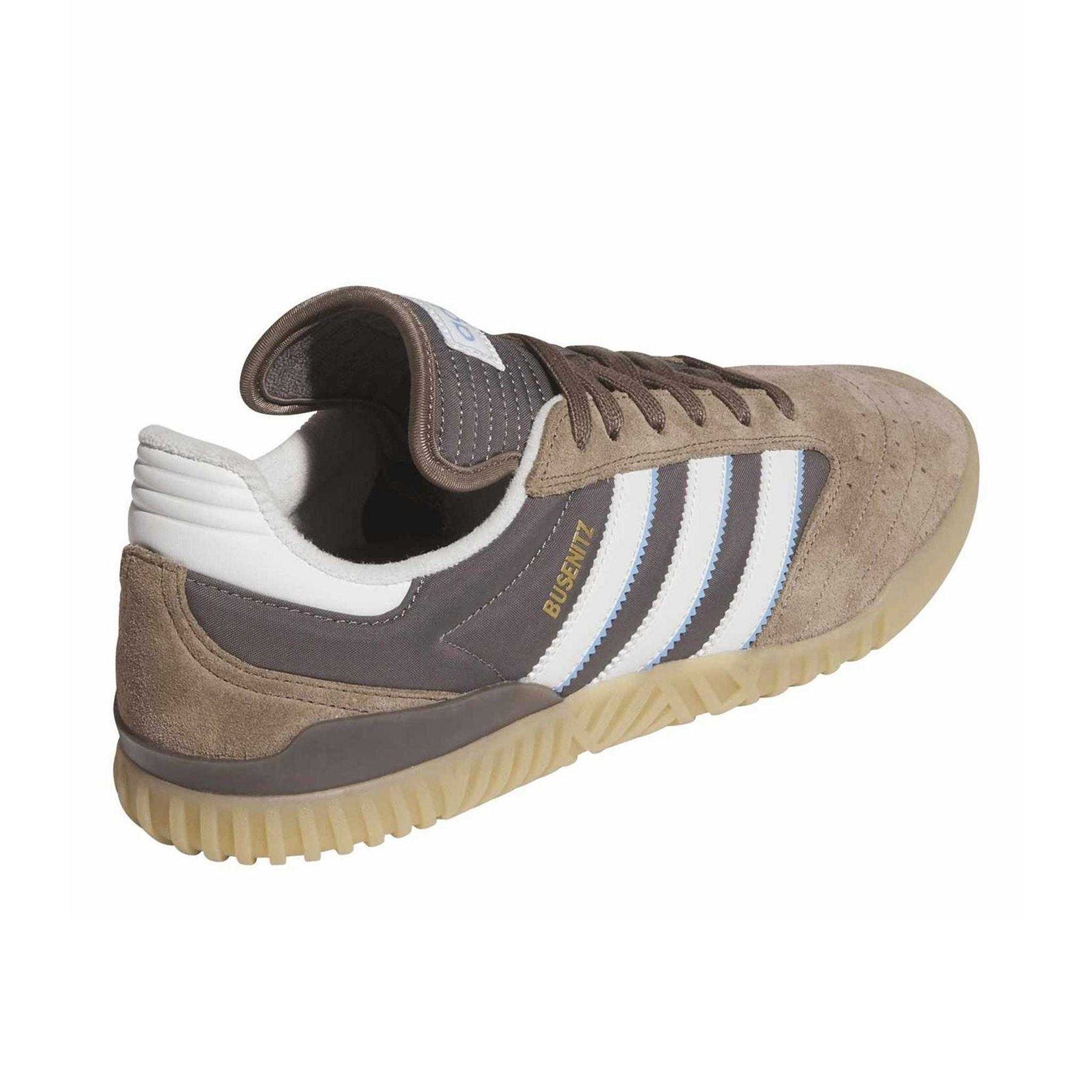 Brown-White - Back - Adidas Mens Busenitz Indo Suede Skateboarding Skate Shoes
