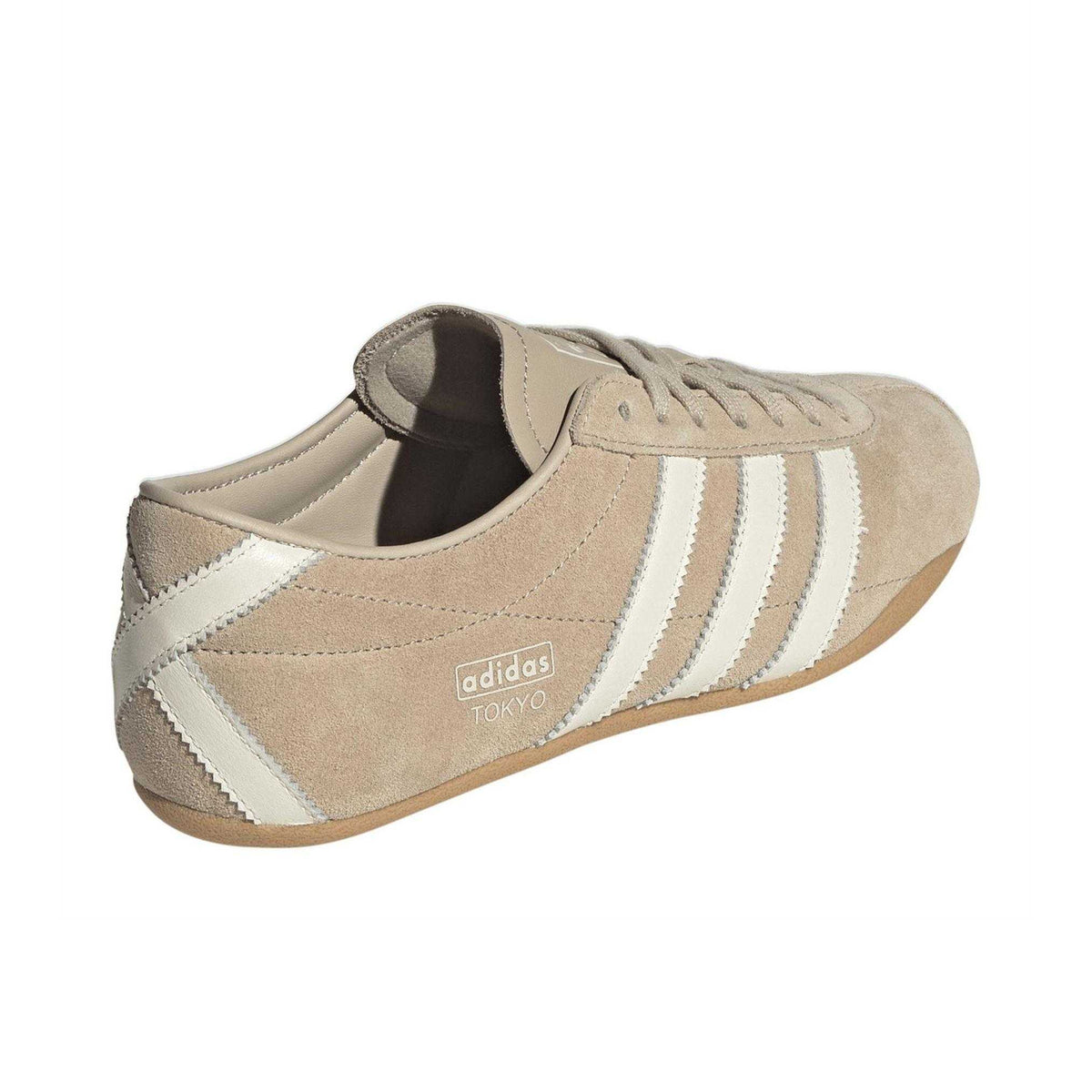 Light Stone-Khaki - Back - Adidas Womens-Ladies Suede Trainers