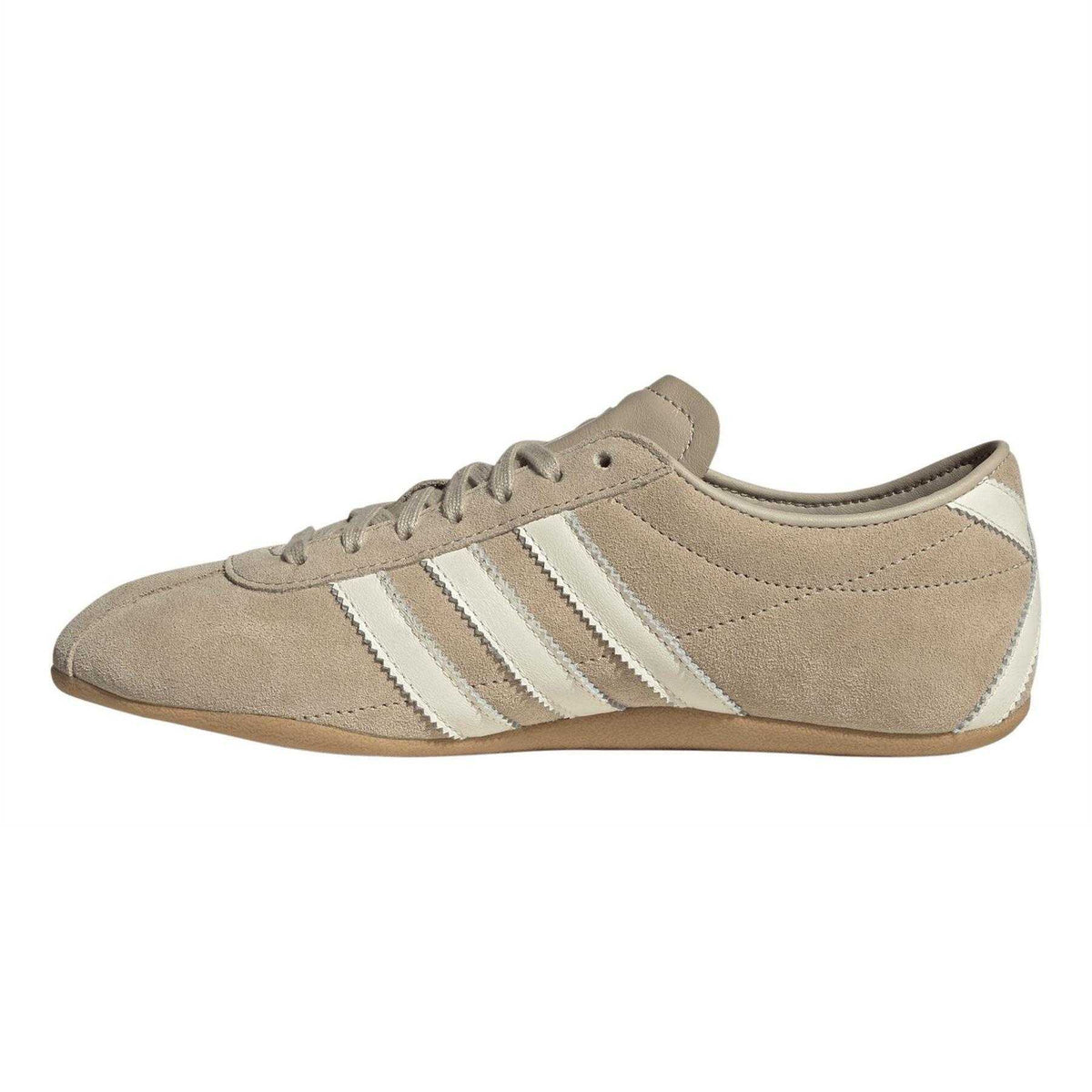 Light Stone-Khaki - Side - Adidas Womens-Ladies Suede Trainers