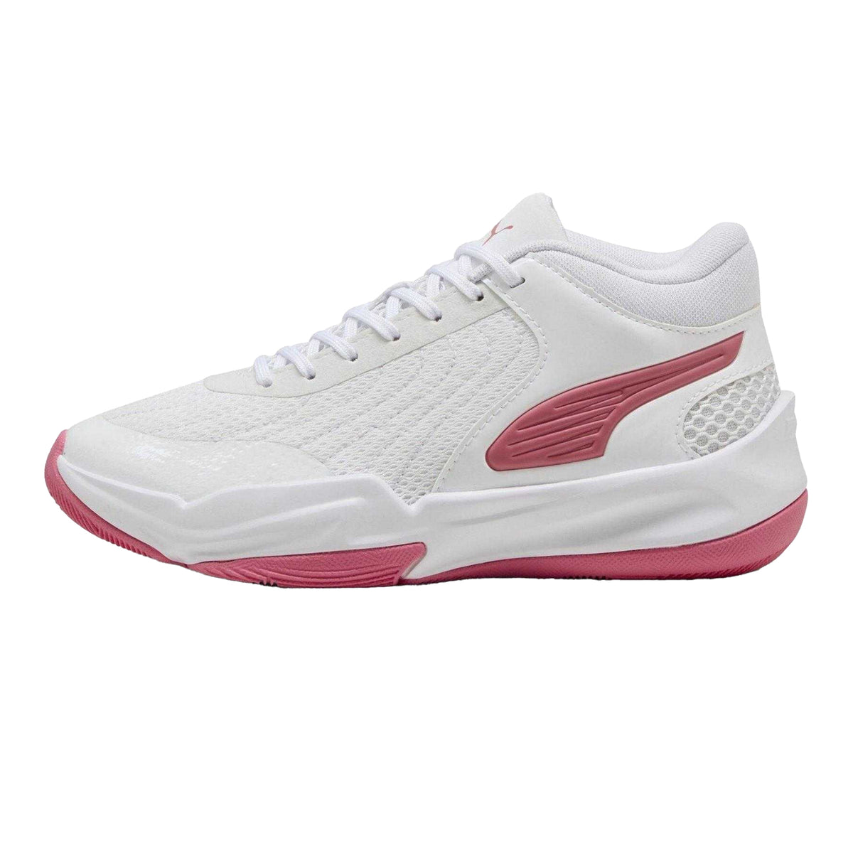 Magic Purple-Metallic - Side - Puma Childrens-Kids Court Pro 2 Basketball Trainers