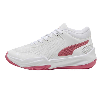 Magic Purple-Metallic - Side - Puma Childrens-Kids Court Pro 2 Basketball Trainers
