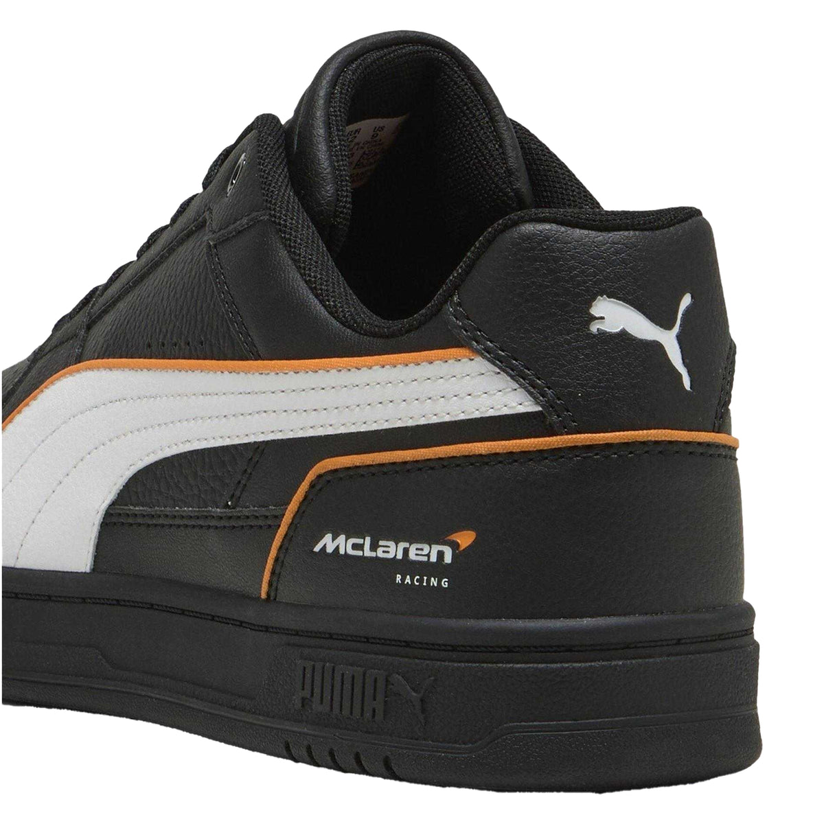 Black-White - Back - Puma Mens Caven III McLaren F1 Faux Leather Trainers