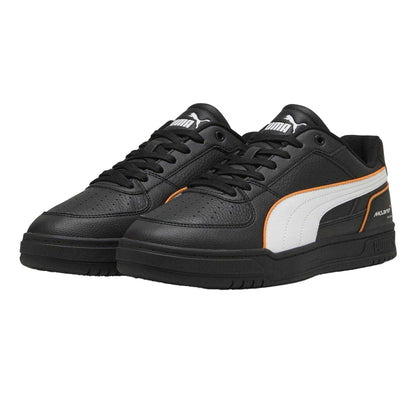 Black-White - Close up - Puma Mens Caven III McLaren F1 Faux Leather Trainers
