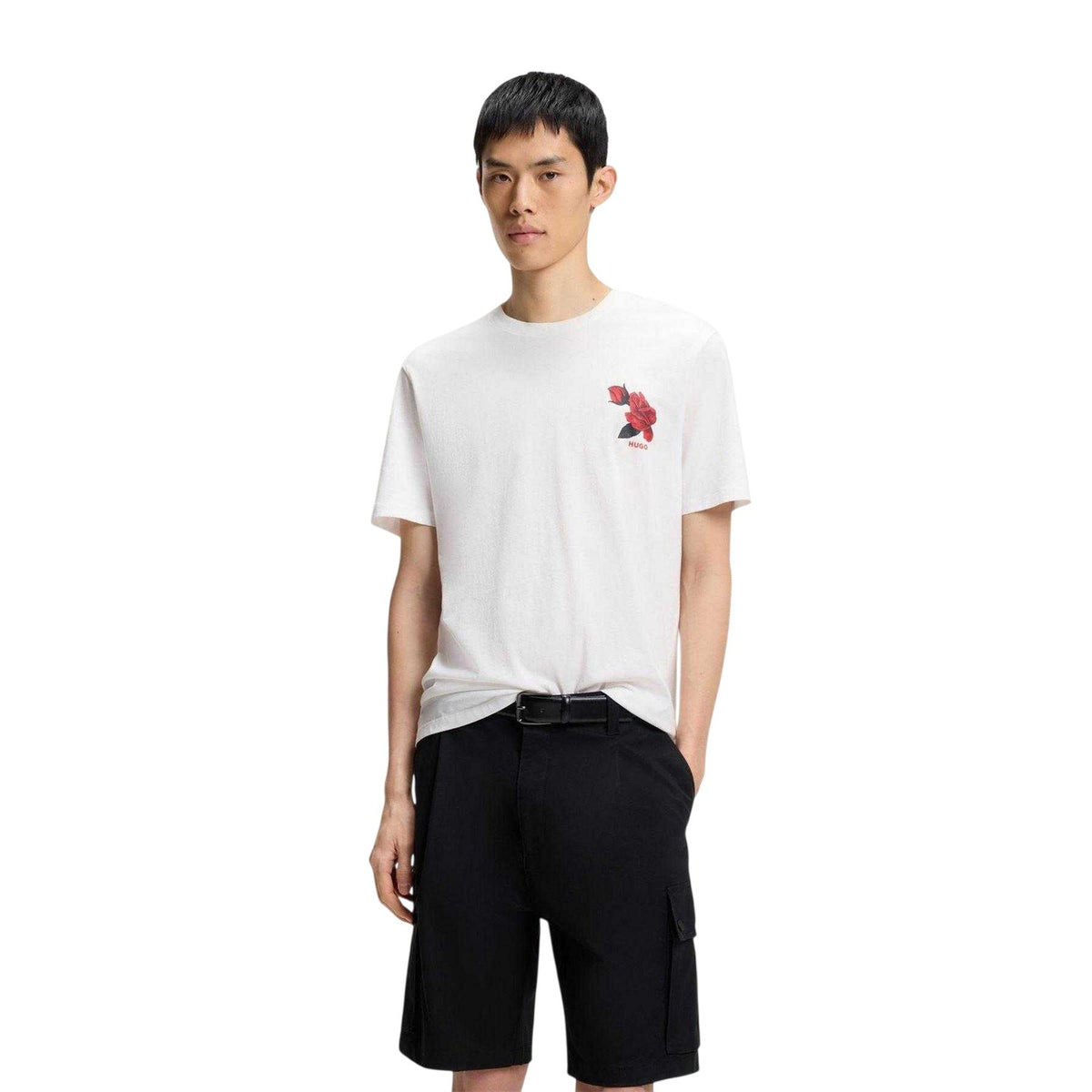 Natural - Lifestyle - Hugo Mens Dikerd Relaxed Fit T-Shirt