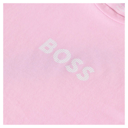 Light Pink - Side - Boss Mens Sailfish Logo T-Shirt