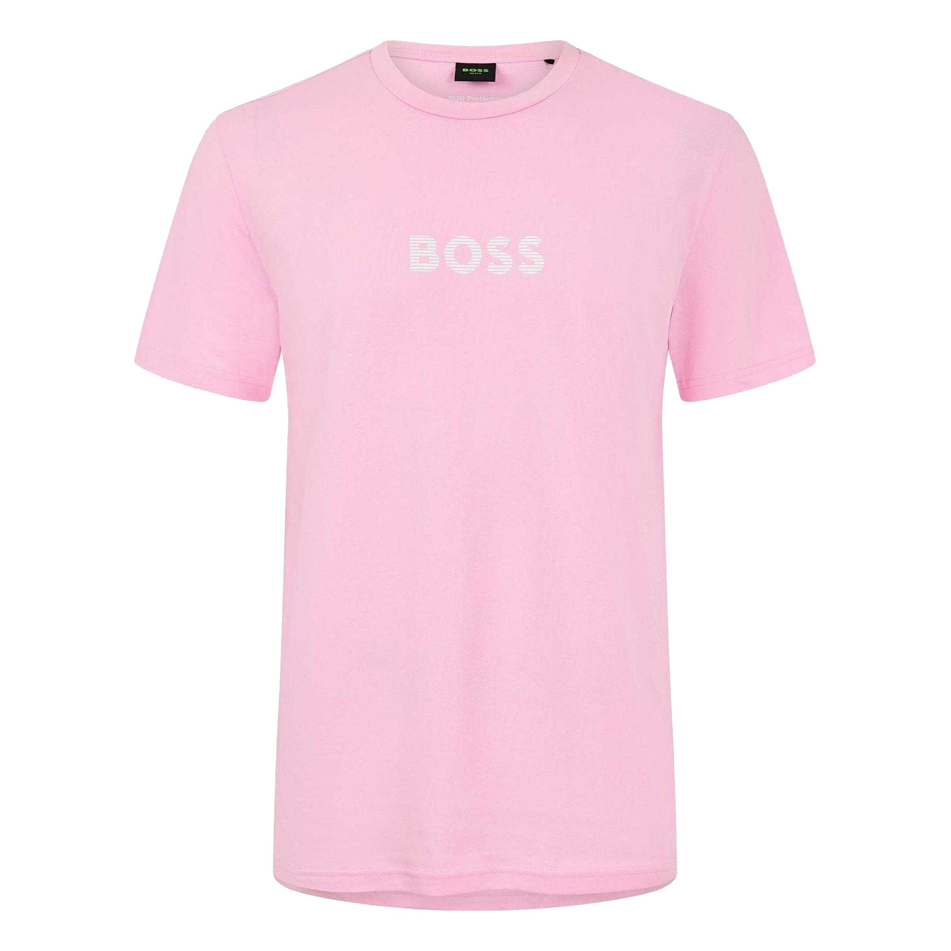 Light Pink - Front - Boss Mens Sailfish Logo T-Shirt