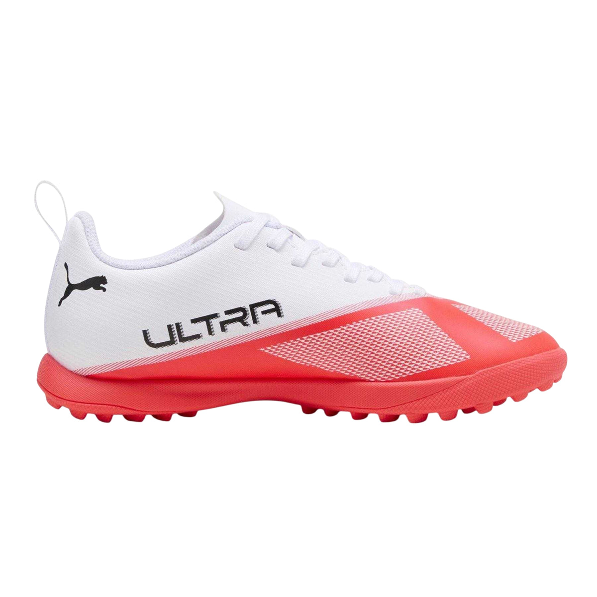 White-Red - Front - Puma Childrens-Kids Ultra Geometric Pattern Football Boots