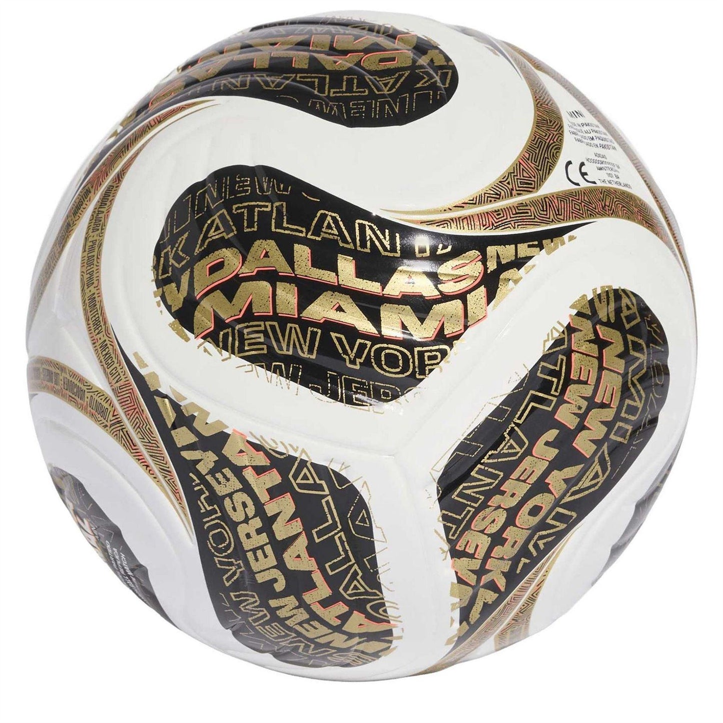 White-Gold - Back - Adidas Trionda 26 Mini Football