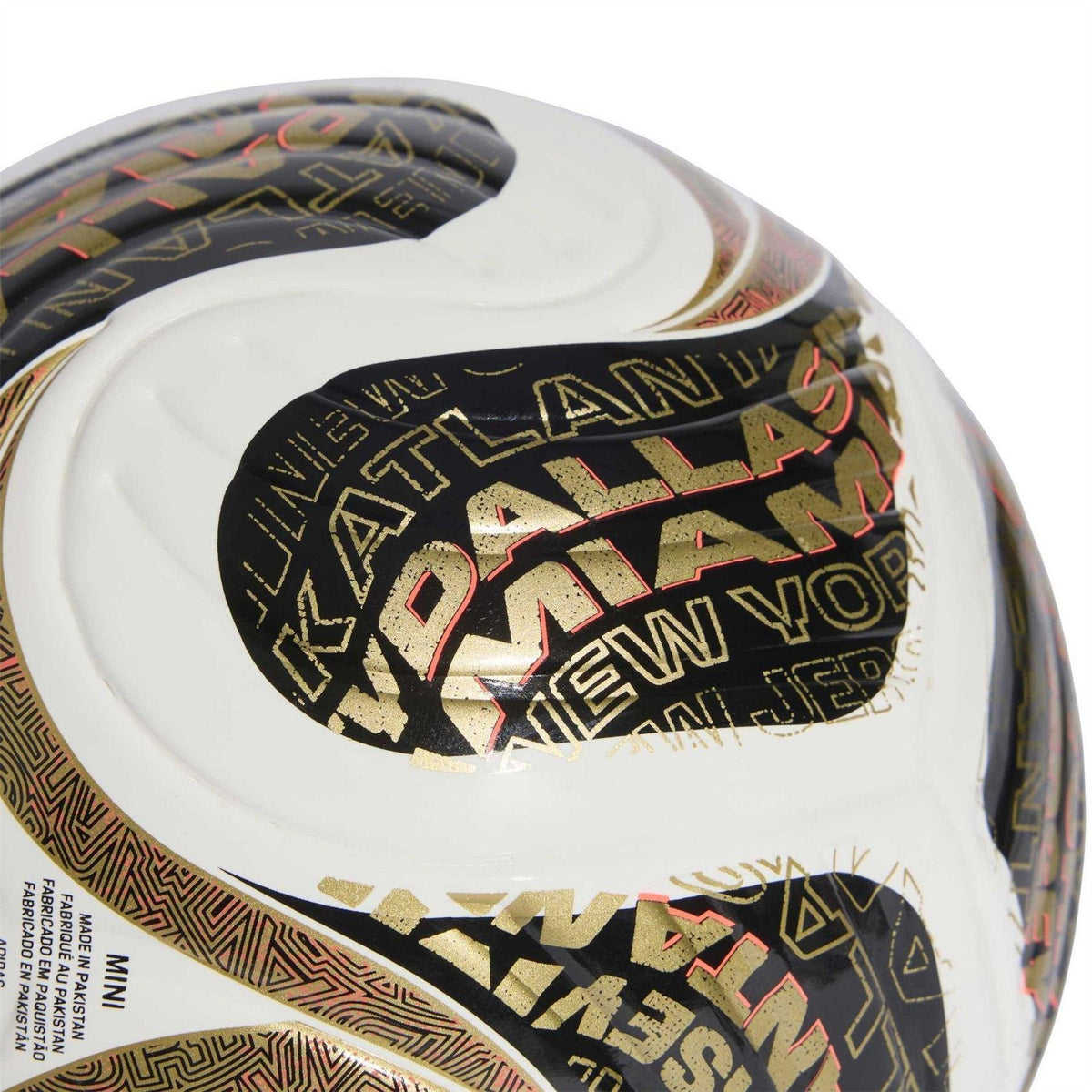 White-Gold - Side - Adidas Trionda 26 Mini Football