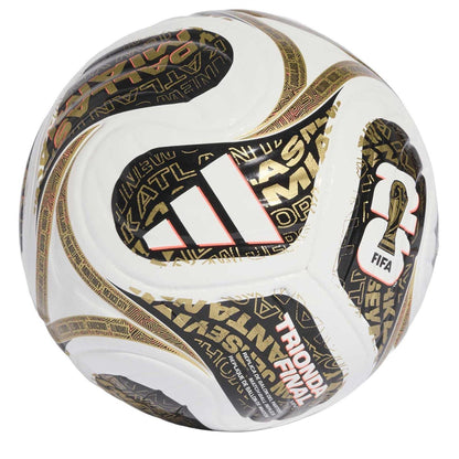 White-Gold - Front - Adidas Trionda 26 Mini Football