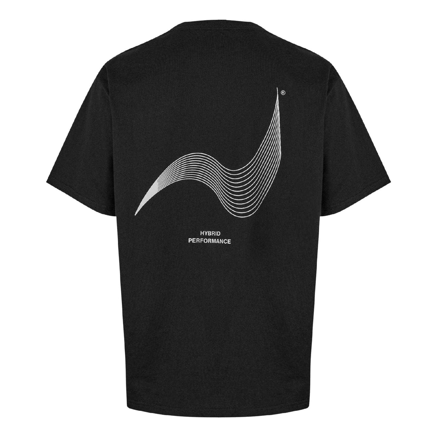 Black - Back - Hybrid Performance Mens Moisture Wicking Short-Sleeved T-Shirt