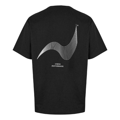 Black - Back - Hybrid Performance Mens Moisture Wicking Short-Sleeved T-Shirt