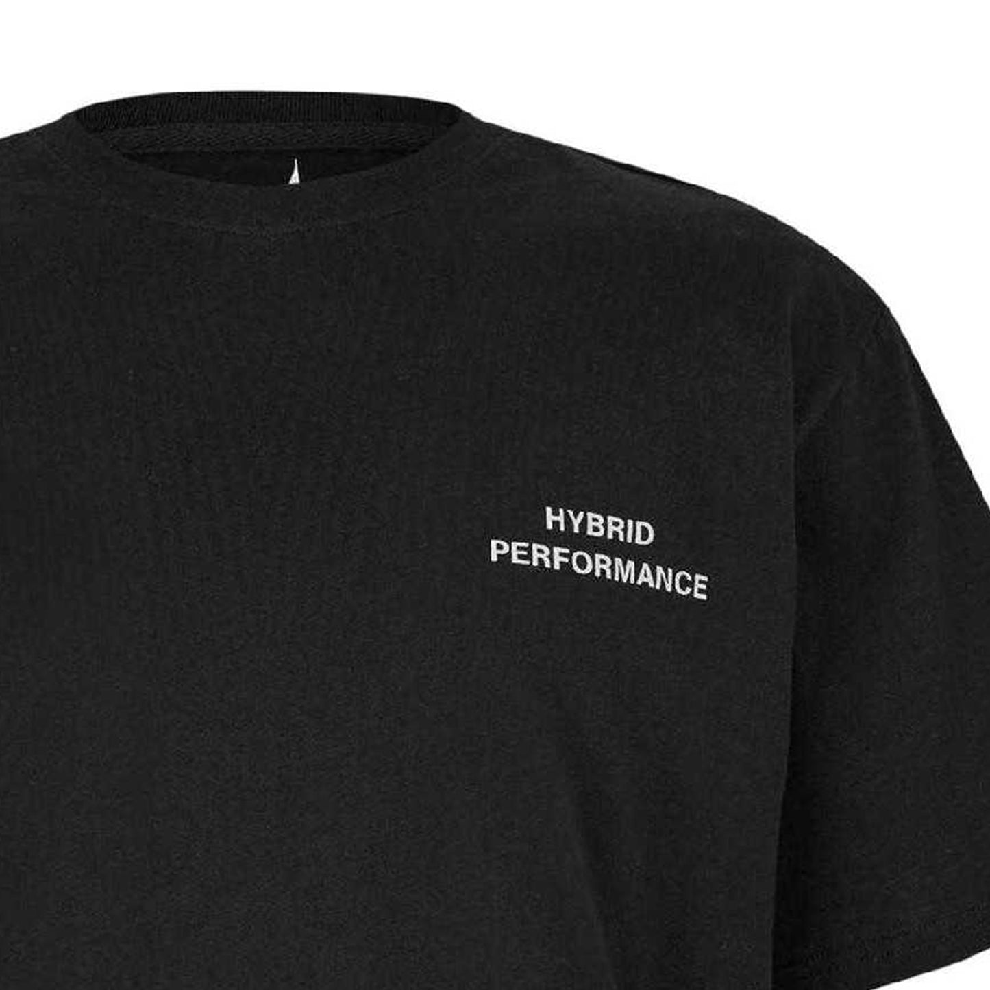 Black - Side - Hybrid Performance Mens Moisture Wicking Short-Sleeved T-Shirt