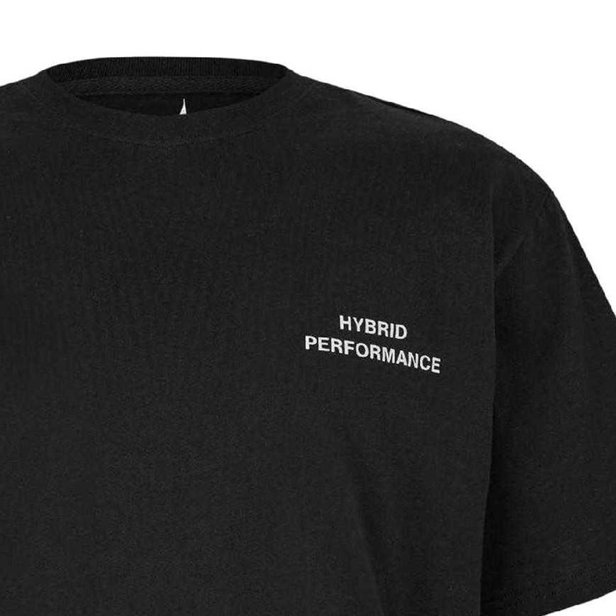 Black - Side - Hybrid Performance Mens Moisture Wicking Short-Sleeved T-Shirt