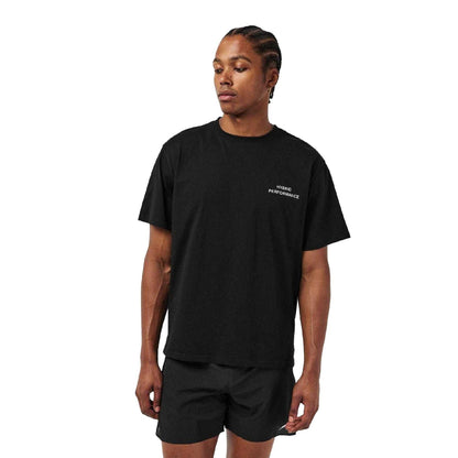 Black - Lifestyle - Hybrid Performance Mens Moisture Wicking Short-Sleeved T-Shirt