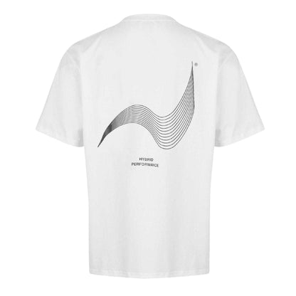 White - Back - Hybrid Performance Mens Moisture Wicking Short-Sleeved T-Shirt