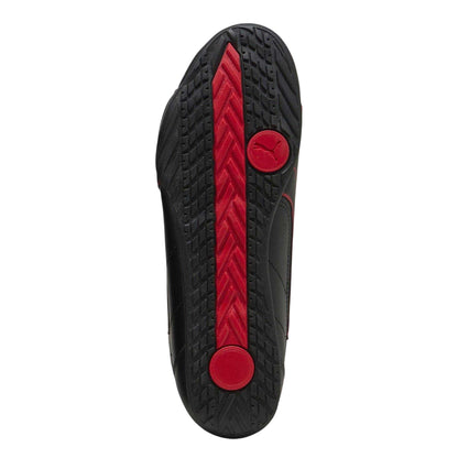 Black-Red - Pack Shot - Puma Mens Catch Ferrari Suede Trainers