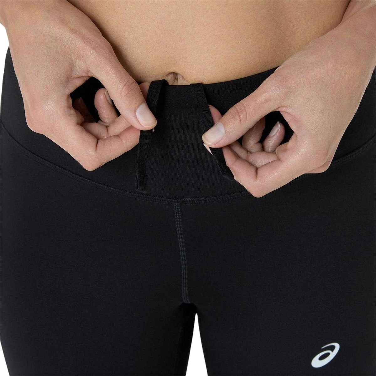 Black - Side - Asics Womens-Ladies Core Running Leggings