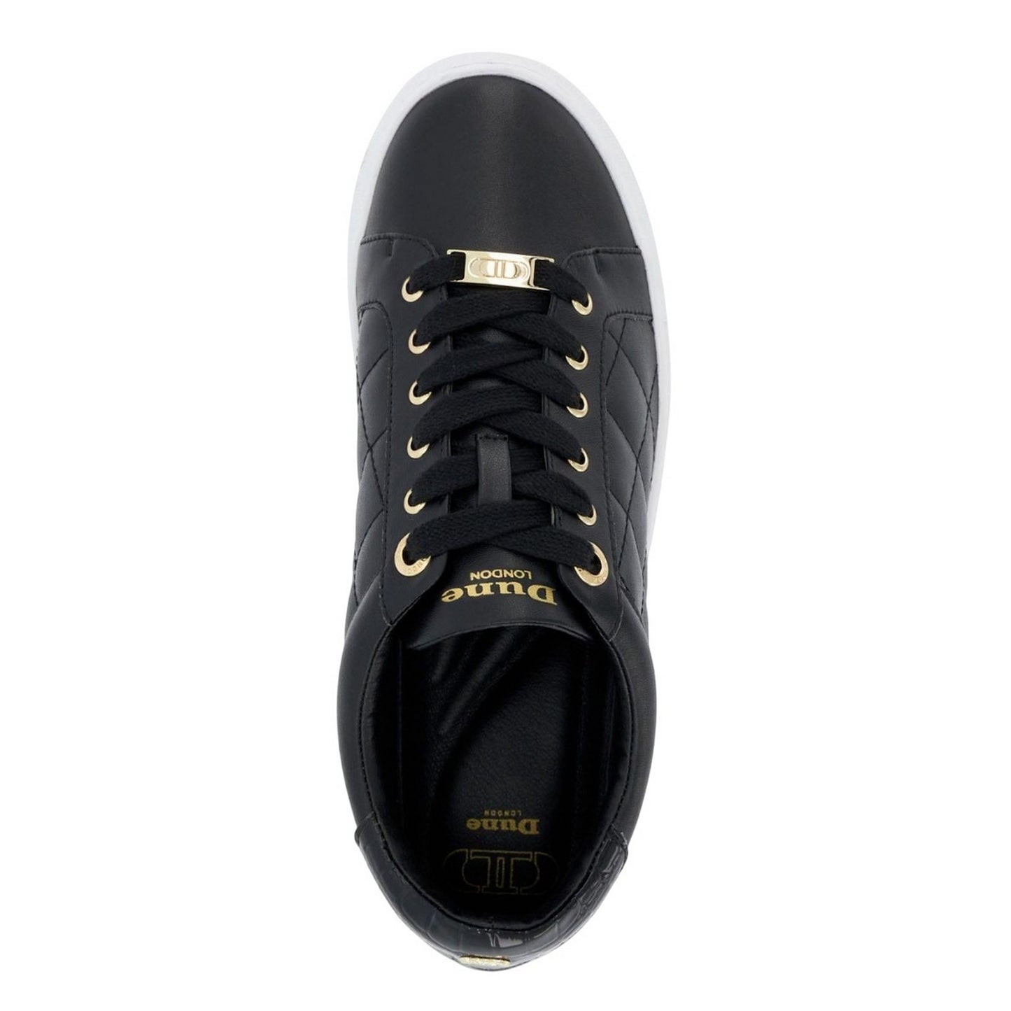 Black - Lifestyle - Dune London Unisex Adult Ellenar Quilted Trainers