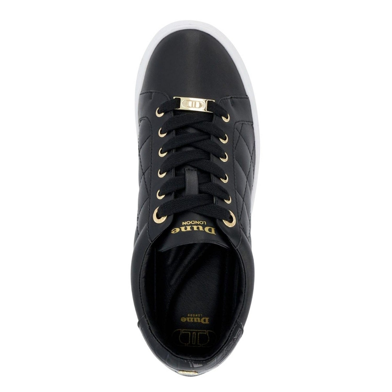 Black - Lifestyle - Dune London Unisex Adult Ellenar Quilted Trainers