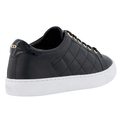 Black-White - Back - Dune London Unisex Adult Ellenar Quilted Trainers