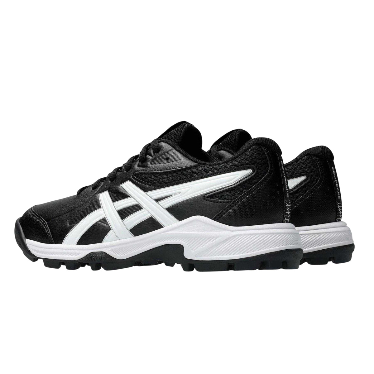 Black - Back - Asics Childrens-Kids Gel Peake 3 Hockey Shoes