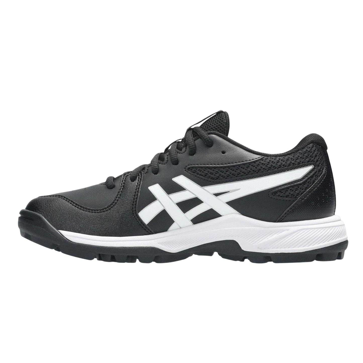 Black - Side - Asics Childrens-Kids Gel Peake 3 Hockey Shoes