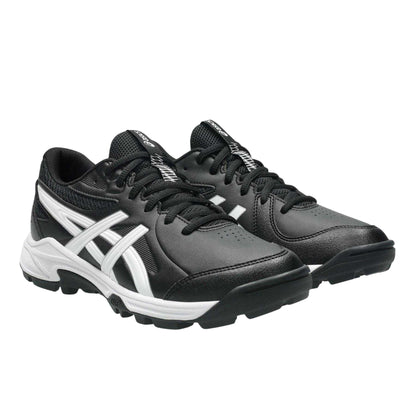 Black - Pack Shot - Asics Childrens-Kids Gel Peake 3 Hockey Shoes