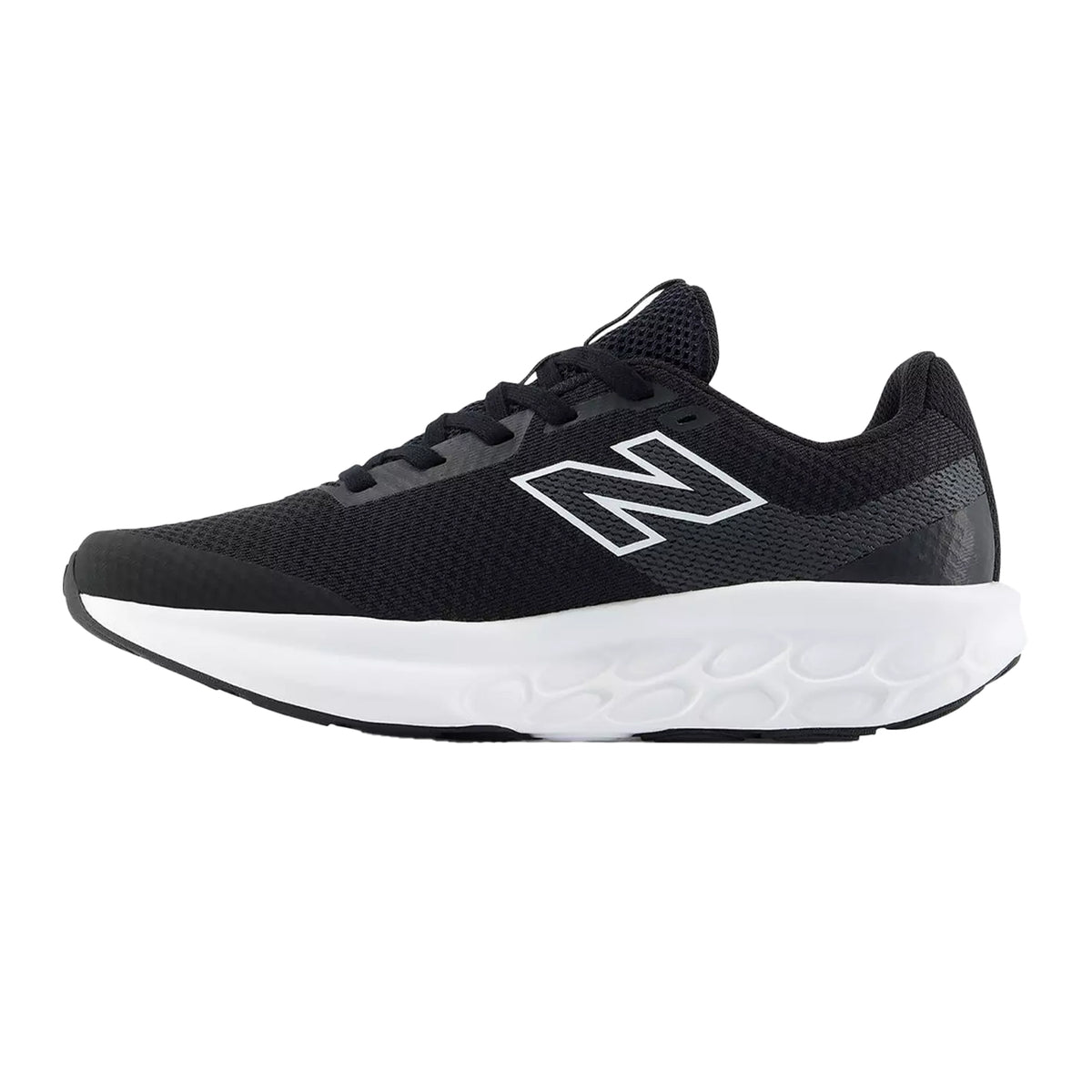 Black-White - Side - New Balance Childrens-Kids 520 V9 Low Running Trainers