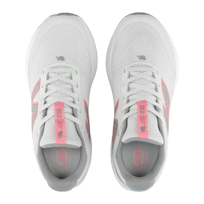 Grey-Pink - Back - New Balance Childrens-Kids 520 V9 Low Running Trainers