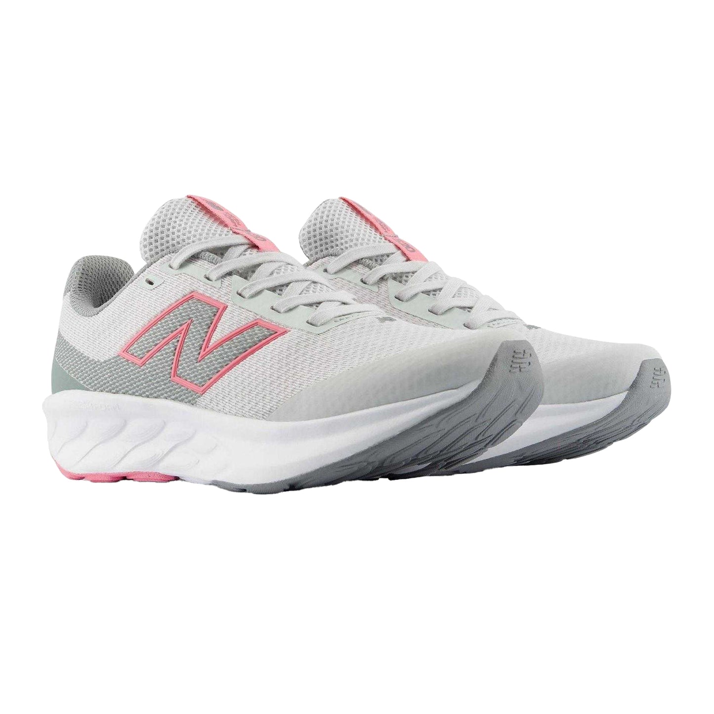 Grey-Pink - Lifestyle - New Balance Childrens-Kids 520 V9 Low Running Trainers