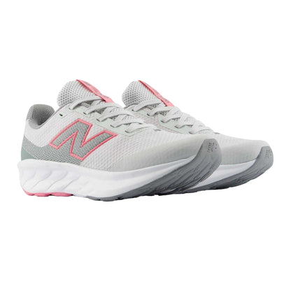 Grey-Pink - Lifestyle - New Balance Childrens-Kids 520 V9 Low Running Trainers