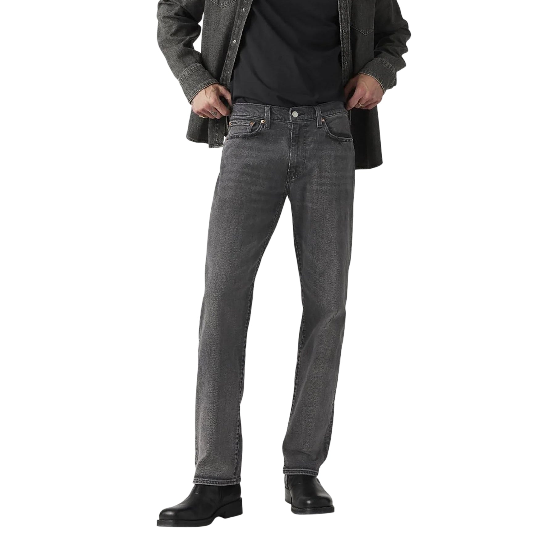 Midnight Trail - Side - Levis Mens 514 5 Pockets Straight Leg Jeans