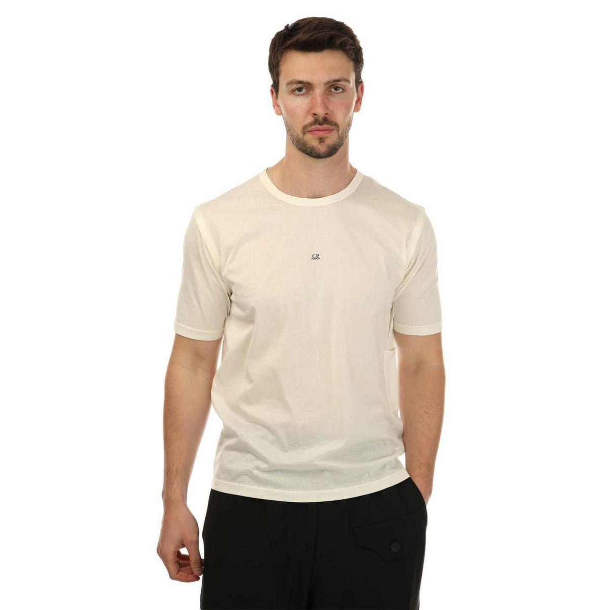 White - Front - C.P. Company Mens No Gravity T-Shirt