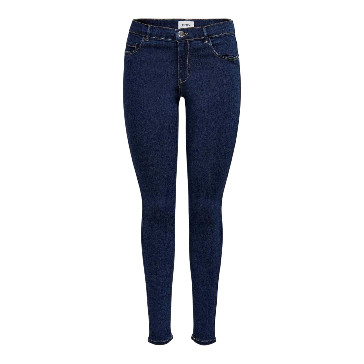 Dark Blue - Front - Only Womens-Ladies Skinny Jeans