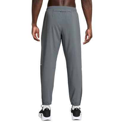 Smoke Grey - Back - Nike Mens Miler Running Tracksuit Bottoms