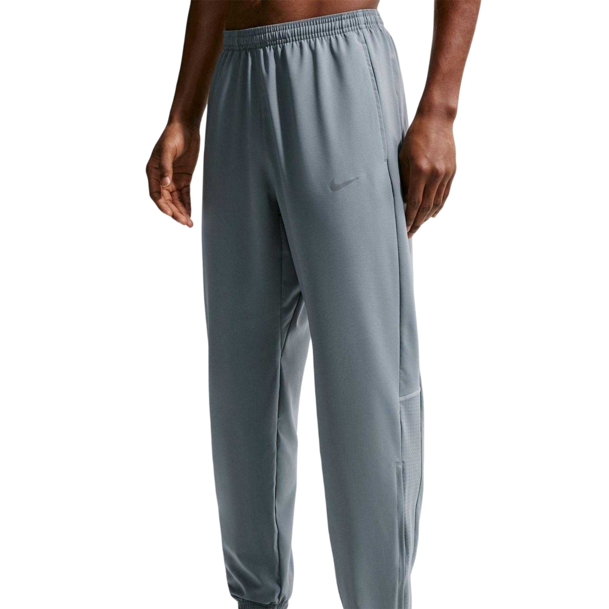 Smoke Grey - Side - Nike Mens Miler Running Tracksuit Bottoms